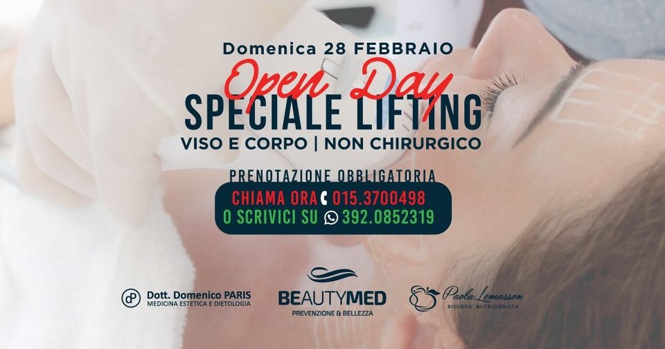 OPEN DAY - SPECIALE LIFTING