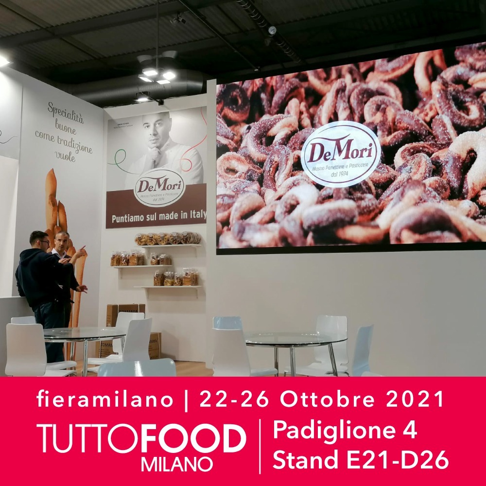 SIAMO PRESENTI A TUTTOFOOD MILANO DAL 22 AL 26 OTTOBRE 2021