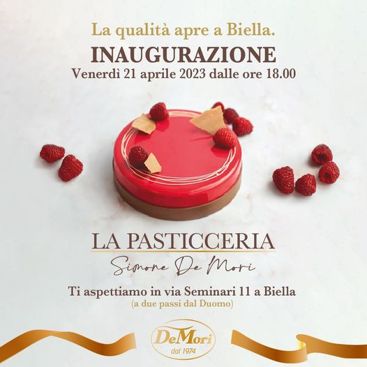 APRE LA PASTICCERIA SIMONE DE MORI VENERDI' 21 APRILE ORE 18.00