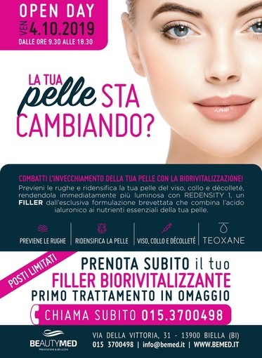 BEAUTYMED OPEN DAY VENERDI' 04 OTTOBRE