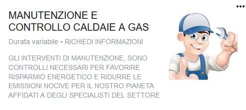 MANUTENZIONE E CONTROLLO CALDAIE A GAS