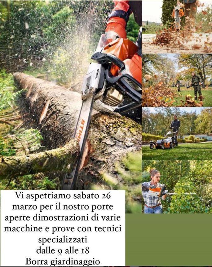 VI ASPETTIAMO SABATO 26 MARZO DALLE ORE 9 ALLE ORE 18  PER DIMOSTRAZIONE MACCHINE CON TECNICI QUALIFICATI!