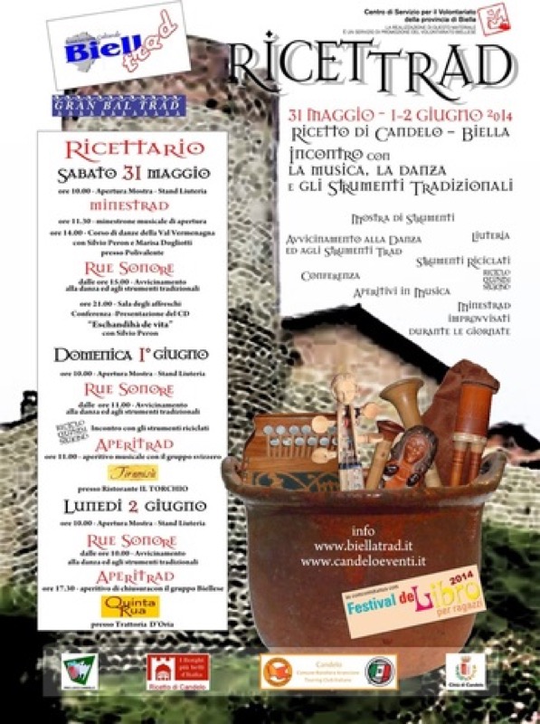 CANDELO : RICETTRAD, un incontro con la musica, la danza e gli strumenti tradizionali. | Il Cerca Artigiano di Qualità