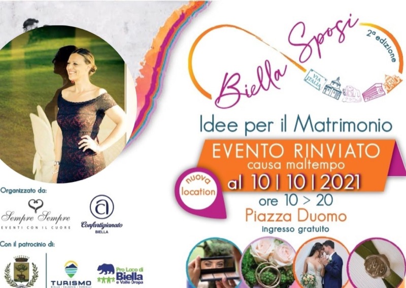 BIELLA SPOSI SI TERRA' IL 10 OTTOBRE 2021 | Il Cerca Artigiano di Qualità