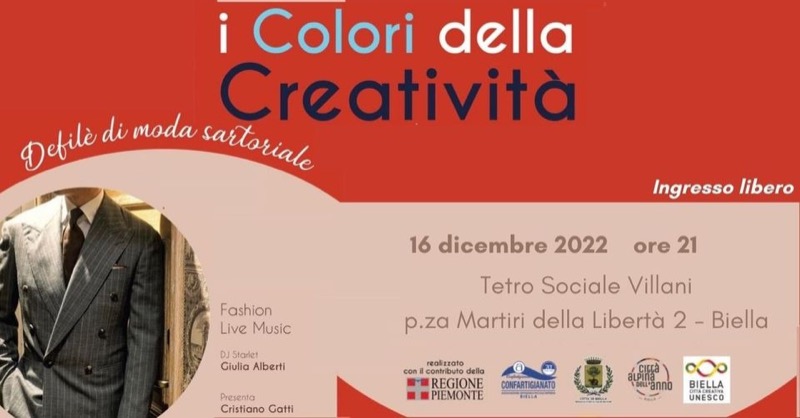 I COLORI DELLA CREATIVITA' - DEFILE' DI MODA SARTORIALE - BIELLA | Il Cerca Artigiano di Qualità