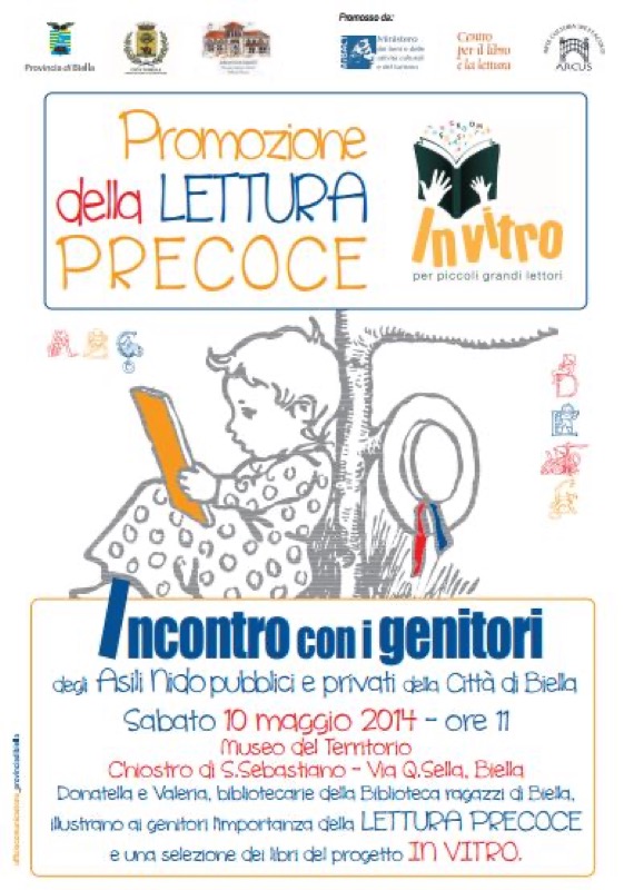 BIELLA : SABATO 10 MAGGIO : PROMOZIONE DELLA LETTURA PRECOCE | Il Cerca Artigiano di Qualità