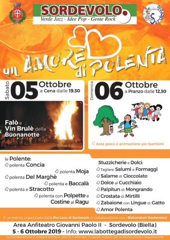 SORDEVOLO (BI) UN AMORE DI POLENTA 05-06 OTTOBRE | Il Cerca Artigiano di Qualità