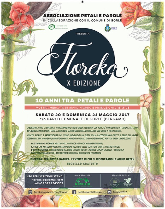 FLOREKA 2017 - DECIMA EDIZIONE 20-21 MAGGIO | Il Cerca Artigiano di Qualità