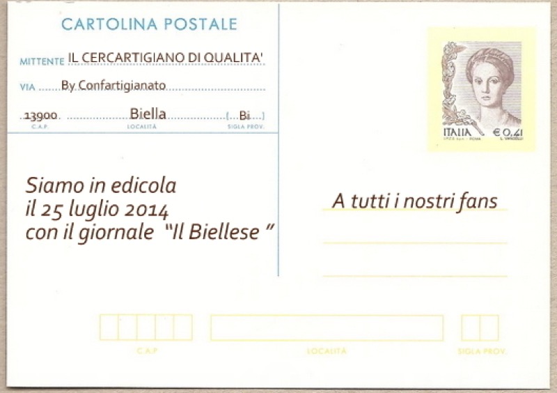 IL CERCARTIGIANO DI QUALITA' SARA' PRESENTE SU 