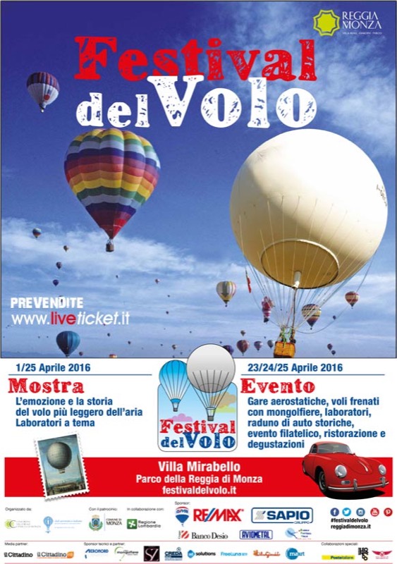 FESTIVAL DEL VOLO DAL 01 AL 25 APRILE ALLA REGGIA DI MONZA | Il Cerca Artigiano di Qualità