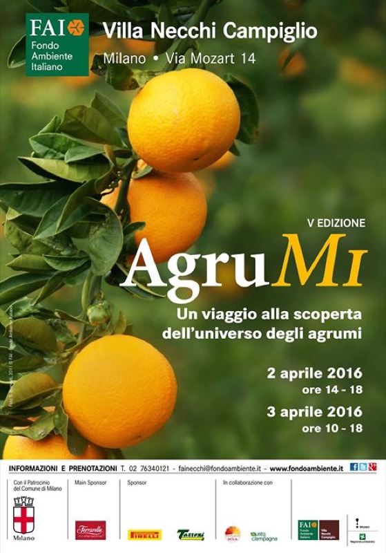 APPUNTAMENTO A VILLA NECCHI CAMPIGLIO IL 02-03 APRILE PER LA 5A EDIZIONE DI AGRUMI | Il Cerca Artigiano di Qualità
