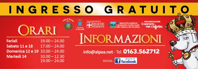 ALPAA - 39A MOSTRA MERCATO DAL 10 AL 19 LUGLIO A VARALLO | Il Cerca Artigiano di Qualità