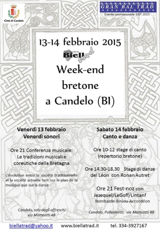 13-14 FEBBRAIO 2015 WEEK-END BRETONE A CANDELO | Il Cerca Artigiano di Qualità