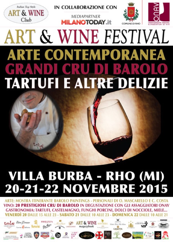 ART & WINE FESTIVAL 2015: BAROLO, TARTUFI E ARTISTI CONTEMPORANEI A VILLA BURBA - RHO | Il Cerca Artigiano di Qualità