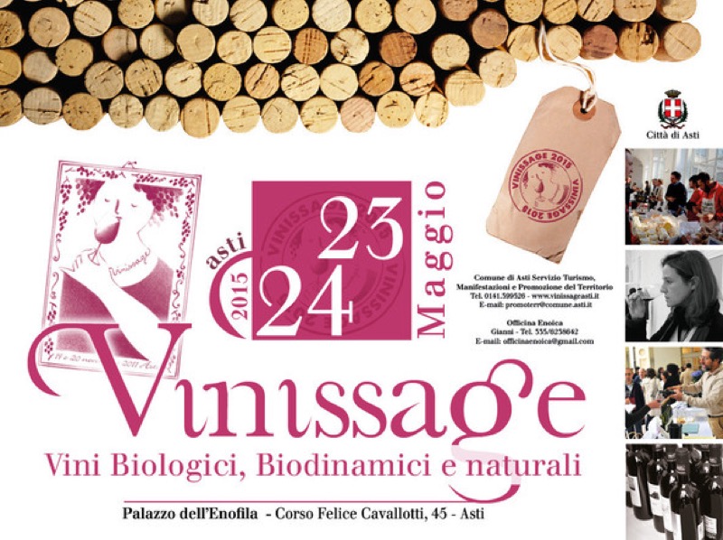 ASTI - VINISSAGE 23-24 MAGGIO: VINI BIOLOGICI BIODINAMICI E NATURALI | Il Cerca Artigiano di Qualità