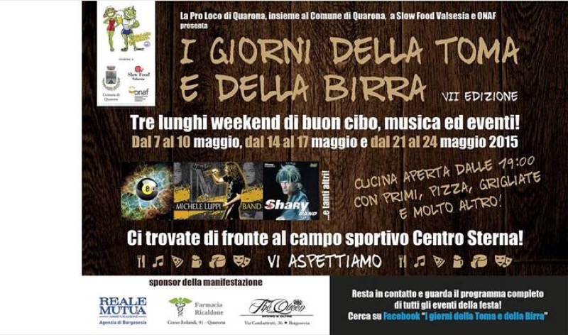 FESTA DELLA TOMA E DELLA BIRRA DI QUARONA QUANDO L'ENOGASTROMIA DIVENTA INTRATTENIMENTO | Il Cerca Artigiano di Qualità