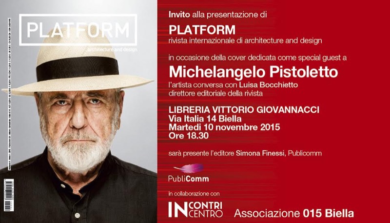 MARTEDI' 10 NOVEMBRE - PLATFORM CONVERSAZIONE CON MICHELANGELO PISTOLETTO | Il Cerca Artigiano di Qualità