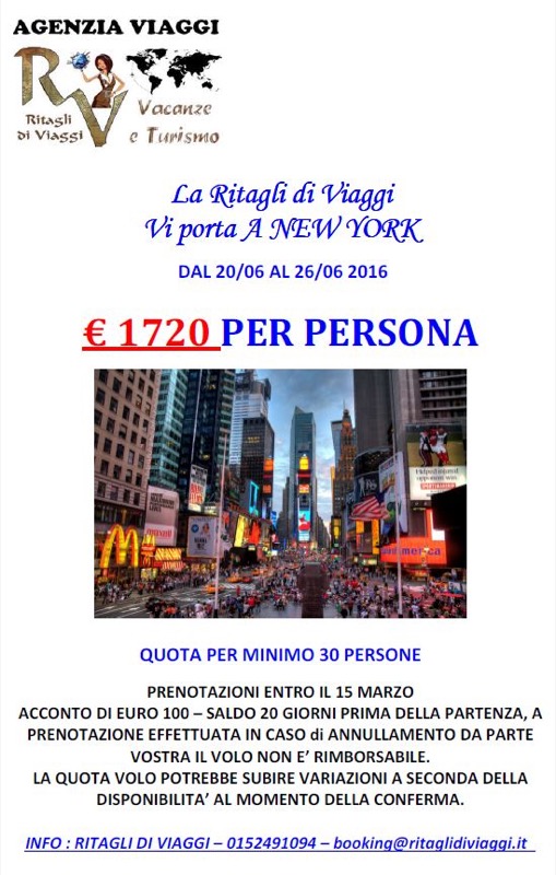 PROPOSTA VACANZA DALL'AGENZIA 