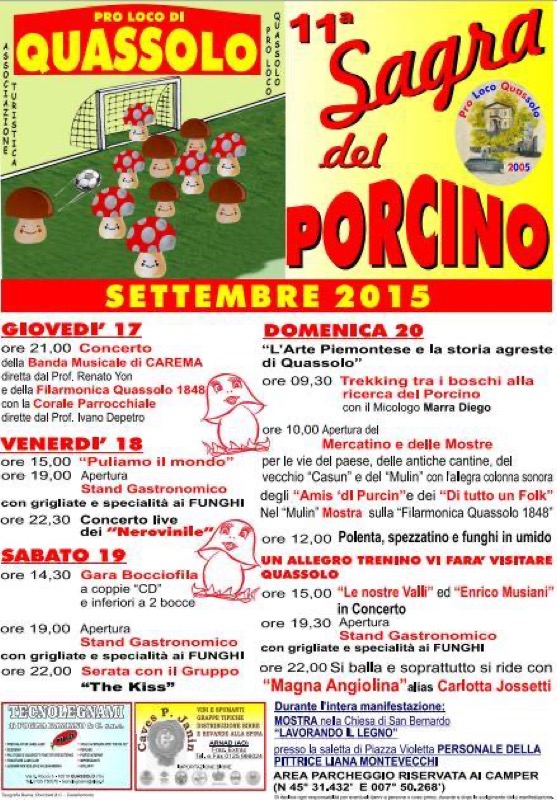 E' TEMPO DI FUNGHI A QUASSOLO ARRIVA LA SAGRA DEL PORCINO! | Il Cerca Artigiano di Qualità