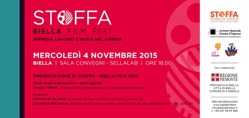 PRESENTAZIONE DELLA RASSEGNA BIELLA FILM FEST | Il Cerca Artigiano di Qualità