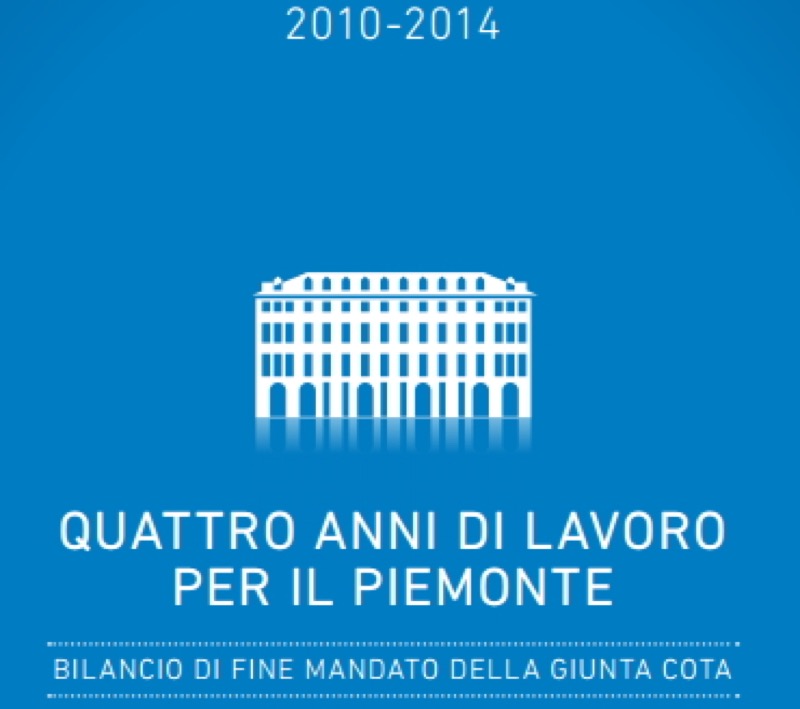 REGIONE PIEMONTE : BILANCIO DI FINE MANDATO | Il Cerca Artigiano di Qualità