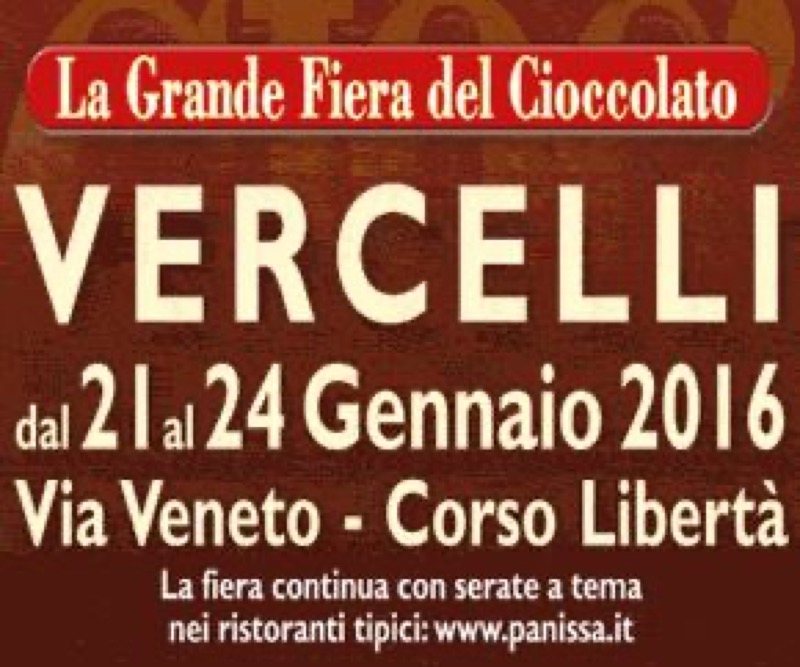 A VERCELLI GRANDE FESTA DEL CIOCCOLATO DAL 21 AL 24 GENNAIO | Il Cerca Artigiano di Qualità