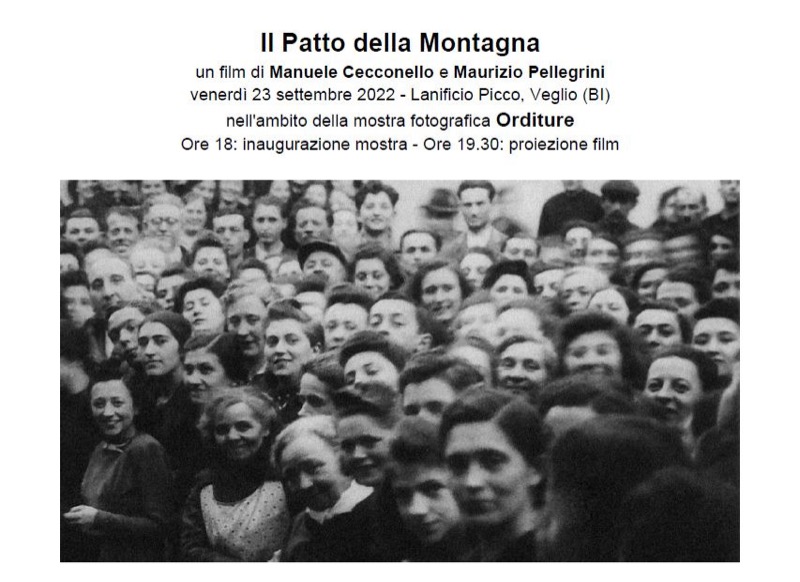 VENERDI' 23 SETTEMBRE PROIEZIONE DEL FILM 