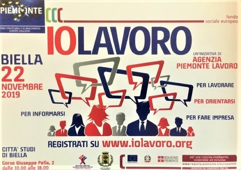 IO LAVORO - BIELLA - VENERDI' 22 NOVEMBRE | Il Cerca Artigiano di Qualità