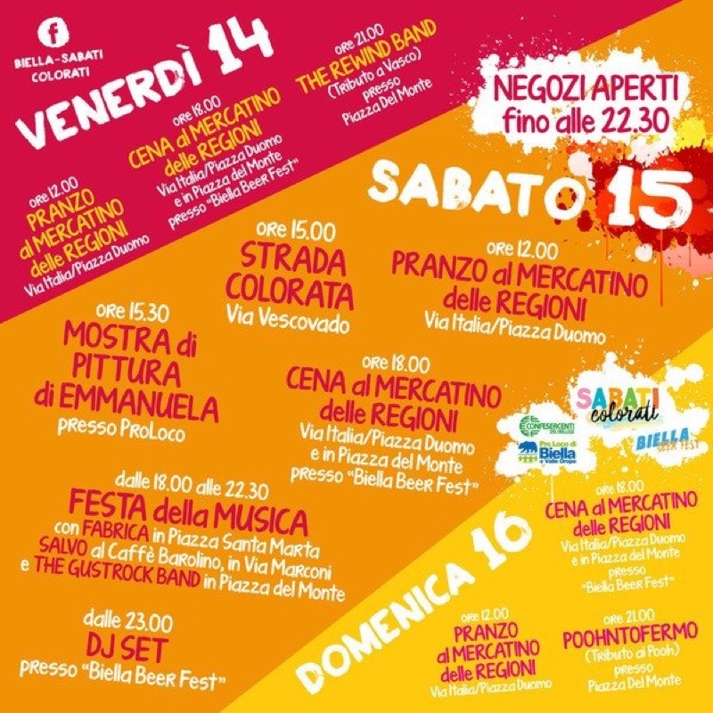 BIELLA - QUESTO FINE SETTIMANA RITORNA IL MERCATO DELLE REGIONI  | Il Cerca Artigiano di Qualità