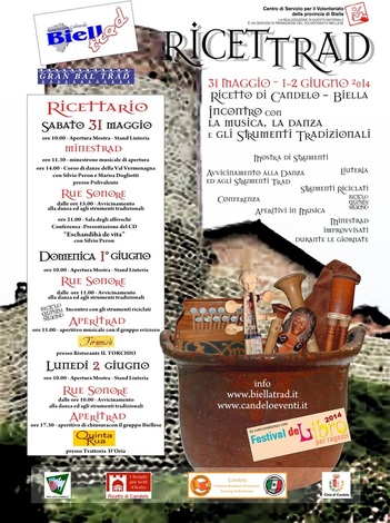 CANDELO : RICETTRAD, un incontro con la musica, la danza e gli strumenti tradizionali. | Il Cerca Artigiano di Qualità