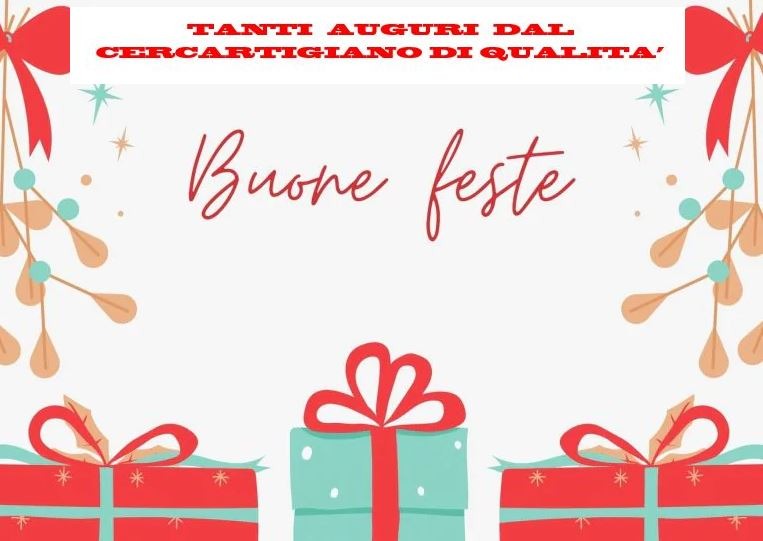TANTI AUGURI DI BUONE FESTE!