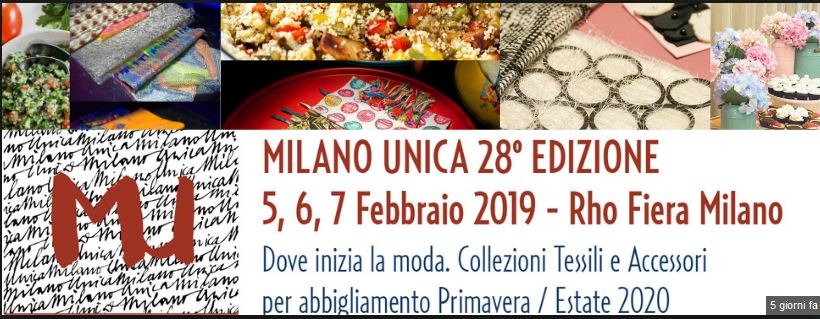 MILANO UNICA 28a EDIZIONE DAL 5 AL 7 FEBBRAIO