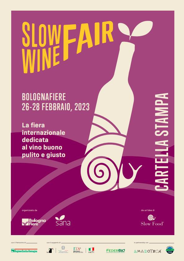 SLOW WINE FAIR 2023: BOLOGNA FIERE DAL 26 AL 28 FEBBRAIO