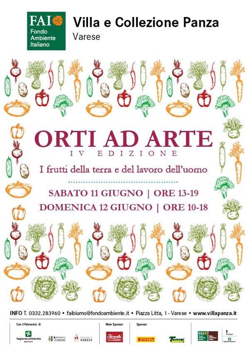 ORTI AD ARTE - MOSTRA MERCATO A VILLA PANZA (VA) 11-12 GIUGNO