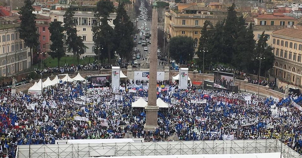 ROMA 18 FEBBRAIO LA PICCOLA IMPRESA UNITA PER UNA  MANIFESTAZIONE DI  GRANDE PROPOSTE