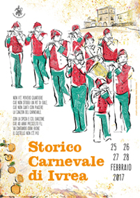 STORICO CARNEVALE DI IVREA CON LA FAMOSA BATTAGLIA DELLE ARANCE IN PROGRAMMA PER IL FINE SETTIMANA