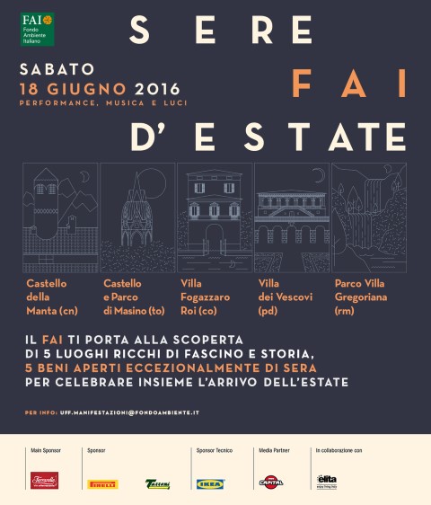 SERATE FAI: NOTTE BIANCA DELLA CULTURA 18 GIUGNO