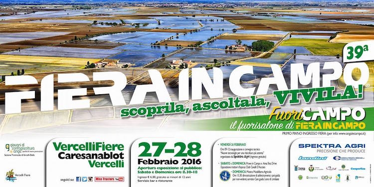39A EDIZIONE DI FIERA IN CAMPO VERCELLI 27-28 FEBBRAIO