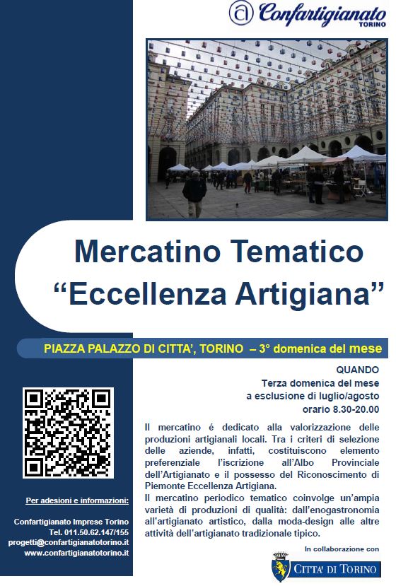 MERCATO PERIODICO TEMATICO ECCELLENZA ARTIGIANA TORINO