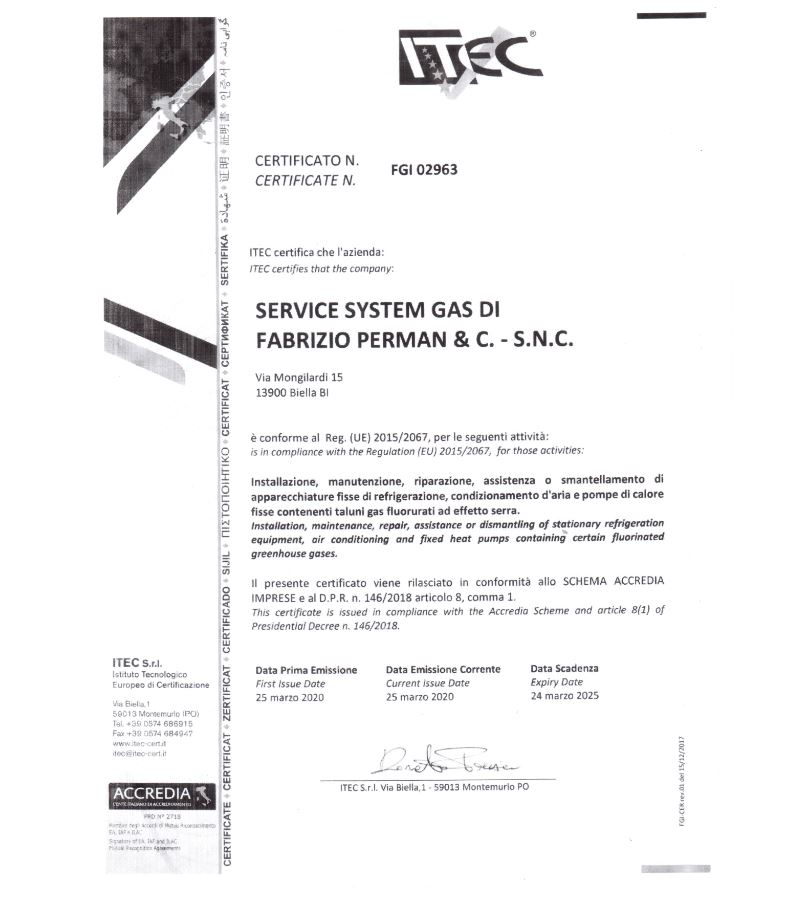 Service System Gas di Fabrizio Perman & C. snc